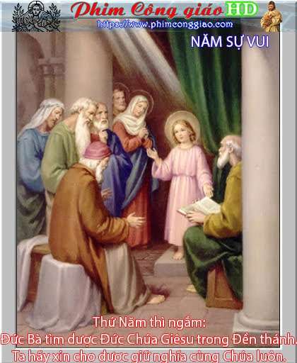 Các mầu nhiệm Mân Côi: Năm sự vui