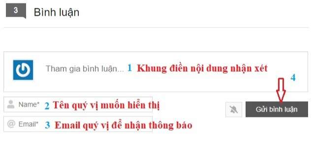 Tính năng bình luận mới của trang web